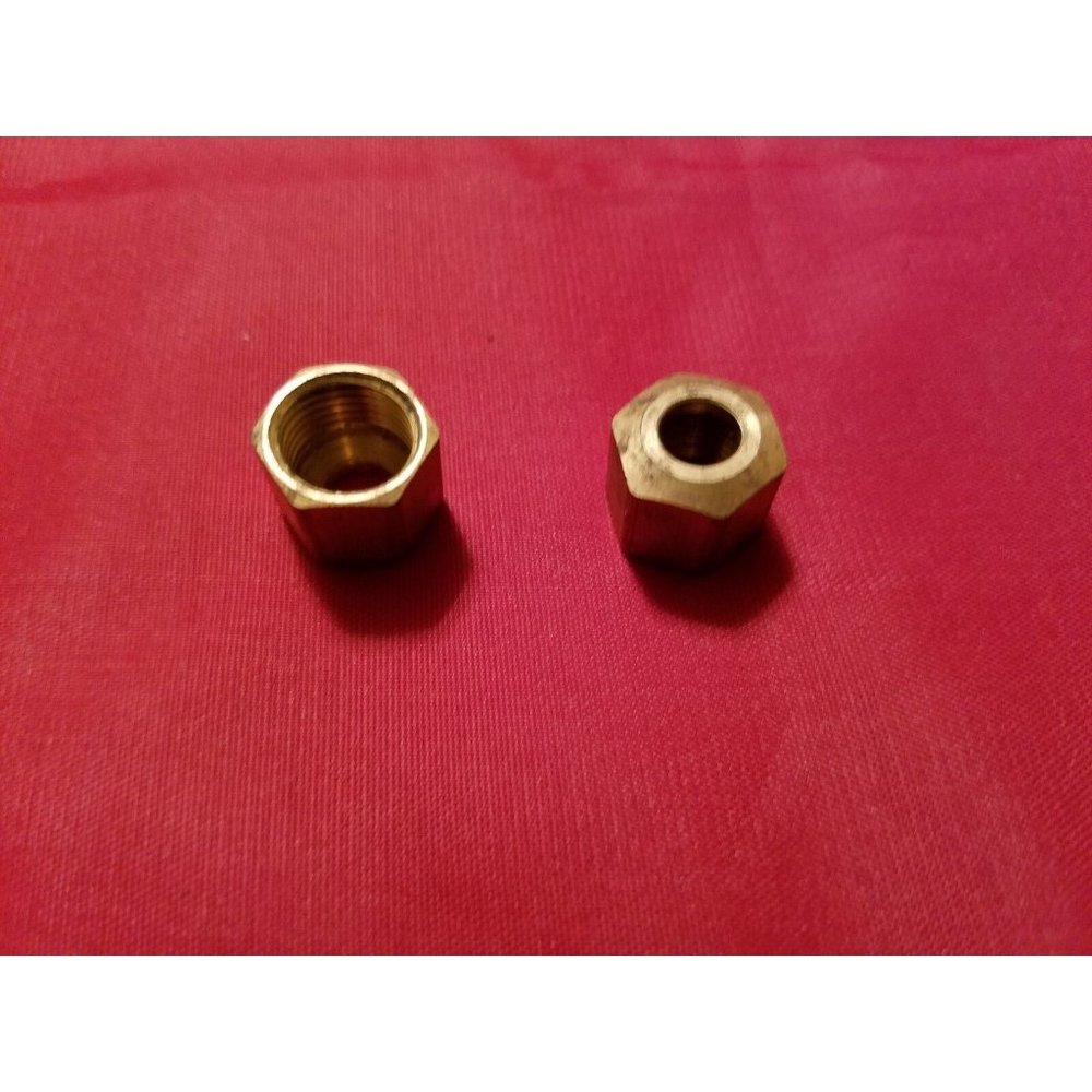 Flare Nut 2 LOT GEMLINE 1/4" ICEMAKER REFRIGERATOR PLUMBING 95036 Fitting